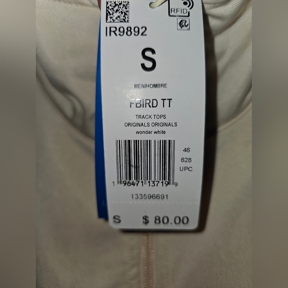 Adidas Adicolor Classics Men's Firebird Track Jacket IR9892 Wonder White Size S - Picture 8 of 8
